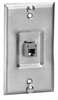 Datacommunication Face Plate with Jack - P630SR1GJ8 - Hubbell Incorporated