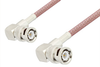 BNC Male Right Angle to BNC Male Right Angle Cable 60 Inch Length Using RG142 Coax, RoHS - PE3044LF-60 - Pasternack
