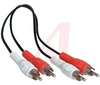 cable; rca; shielded, 12 foot stereo, dual; gold; dubbing - 70121441 - Allied Electronics, Inc.
