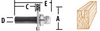 Joinery/Slot Cutters, Slotting Cutting Assemblies - 3 Flute - 733126-5A - Makita USA, Inc.