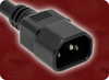 IEC-60320-C14 to IEC-60320-C13 + NEMA 5-15R + IEC-60320-C13 UP ANGLE HOME // Power Cords // IEC/Jumper Power Cords // W Cords (3-Way Splitter) -- 0227.036 - Image