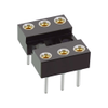 3+3 Pos. Female DIL Vertical Throughboard IC Socket - D2806-42 - Harwin Plc