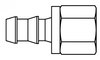 Hose Barb to SAE 45° Inverted Flare -- 4305-04-03 - Image