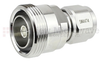 7/16 DIN Female (Jack) to N Male (Plug) Adapter IP67 UnMated, Tri-Metal Plated Brass Body, 1.25 VSWR -- SM4474 - Image