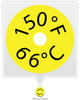 SL150F 66C TEMPERATURE SENSOR LABEL - SL150F - Telatemp Corporation
