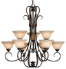 8606-9 RBZ Mid. Chandeliers-Glass Up - 733563 - Capital Lighting, Inc.