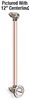 Nylon Liquid Level Gage with Dial Thermometer, 25” Centerline, 1/4