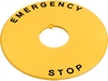 Nameplate, E-Stop Switch; For Use With Idec - 47AC8937 - Newark, An Avnet Company