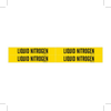 Brady B-946 Black on Yellow Vinyl Self-Adhesive Pipe Marker - 1 1/8 in Height - 3/4 in Character Height - 7 in Length - Printed Msg = LIQUID NITROGEN - 7172-4 - 754476-79215 - R. S. Hughes Company, Inc.