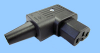 IEC 60320 C15 Hot Angled Rewireable Connector -- 83012721 - Image