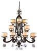 86-016 Large Chandeliers-Drum Shade - 408285 - Capital Lighting, Inc.
