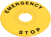Nameplate, E-Stop Switch; For Use With Idec - 47AC8923 - Newark, An Avnet Company
