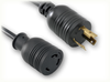 LOCKING NEMA L6-20P to LOCKING NEMA L6-30R HOME // Power Cords // High Voltage Power Cords // Locking Blade Power Cords - 3029.060S - Quail Electronics