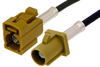 Curry FAKRA Plug to FAKRA Jack Cable 48 Inch Length Using RG174 Coax - PE38752K-48 - Pasternack