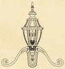 B13450 Medium Augusta Wall Mount - Hanover Lantern, Inc.