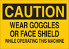Brady B-401 Polystyrene Rectangle Yellow Machine & Equipment Sign - 14 in Width x 10 in Height - 22601 - 754476-22601 - R. S. Hughes Company, Inc.