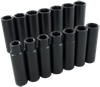 14 Pieces 6 Point Deep Metric Impact Socket Set - 39214 - Gray Tools Canada Inc.