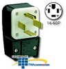 Leviton 3-Pole 4-Wire Flush Mount Receptacle Matching.. -- 9462-P - Image