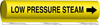 Brady B-689 Black on Yellow Polyester Wrap-Around Pipe Marker - 1 1/4 in Character Height - Printed Msg = LOW PRESSURE STEAM with Right Arrow - 5720-II - 754476-92753 - R. S. Hughes Company, Inc.