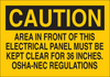 Brady B-302 Polyester Rectangle Yellow Electrical Safety Sign - 10 in Width x 7 in Height - Laminated - 84827 - 754476-84827 - R. S. Hughes Company, Inc.