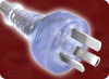 IRAM 2073:2009 ARGENTINA CLEAR to IEC-60320-C13 CLEAR HOME // Power Cords // International Power Cords // Argentina Power Cords -- 9008.180G - Image