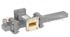 50 dB WR-112 Waveguide Crossguide Coupler with UG-51/U Square Cover Flange and N Female Coupled Port from 7.05 GHz to 10 GHz in Bronze - FMWCT1095 - Fairview Microwave Inc.