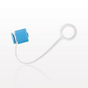 Male Luer Cap, Non-Vented w/Strap, Blue -- 31922 - Image