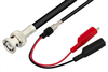 BNC Male to Alligator Clip Cable 72 Inch Length Using 75 Ohm RG59 Coax - PE3954-72 - Pasternack