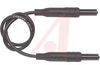 Sheathed Banana Plug, Black - 70197602 - Allied Electronics, Inc.