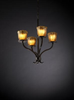 GLA-8780-56-AMBR-DBRZ Mid. Chandeliers-Glass Up - 494919 - Capital Lighting, Inc.
