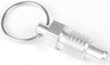 Pull Ring Hand Retractable Spring Plunger / Locking / Black Oxide Steel: 1/2-13 Thread without Locking Element - 54403X - Te-Co, Inc.