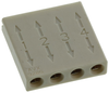 Thru Wire Connector, 4Pos, Crimp; Product Range Avx Interconnect - 42AC1870 - Newark, An Avnet Company