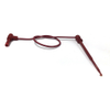 XL1 Mini-Hook to 9309 Shrouded Right Angle Banana Socket, 18 AWG PVC Test Lead - 634XL1 - E-Z-HOOK, a division of Tektest, Inc.