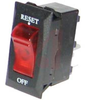 Circuit Protector, Thermal, Lighted, 12Amps, Black Bezel with White Legend, Red -- 70131772