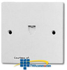 Suttle European-Style Flush Mount Jacks with Trap Door - 333AE4-85 - TelephoneStuff.com