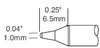 Metcal Smartheat Soldering Cartridge STTC-101P - Conical Tip - 0.25 in Tip Length - 0.04 in Tip Width - STTC-101P - R. S. Hughes Company, Inc.