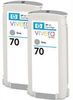 70 Ink Cartridge for Designjet Z3100/3200 w/ Vivera Ink Twin Pack- Gray - CB341A - LexJet Corporation