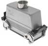 Standard, Rectangular Hood, size 104.27, Double Latch with gasket, Top PG21 cable entry - CAV-24G - Mencom Corporation