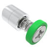 Captive Screw, 4-40 Thread, Flare-in, Phillips Recess, Smooth Green Knob - 52-13-11-4-014 - Southco