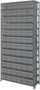Open Shelving, 13Shelves, 72Bins, Grey; Shelving Unit Type Quantum Storage - 44AC8878 - Newark, An Avnet Company