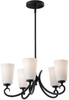 Light Single Tier Chandelier - F2535/5BK - Murray Feiss Lighting