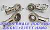 4 Female Rod End 22mm PHS22 2 Right Hand and 2 Left Hand -- Kit7380