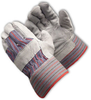 PIP 84-7532A Black/Blue/Gray/Red Large Split Cowhide Leather Full Fingered Work & General Purpose Gloves - Wing Thumb - Uncoated - 10.5 in Length - 616314-07705 - 616314-07705 - R. S. Hughes Company, Inc.