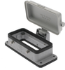 Standard, Rectangular Base, Bulkhead mount, size 77.27, 4 Pegs & plastic cover -- CHI-16CP