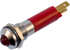 Panel Mount Indicator, Led, 8Mm, Red, 12V; Led Color Wamco - 86T5531 - Newark, An Avnet Company