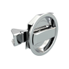 Flush Cam Latch, Medium Size, Turn Clockwise to Latch / Lock, Single or Three - Point Latching, Standard Style Handle, Chrome Plated, Bright -- 01-13-21 - Image