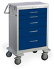 5 Drawer Tall Steel Anesthesia Cart -- UTGKU-43669-DKB