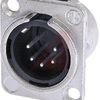 Connector, Receptacle, Male, 5 Pole, Nickel Housing - 70088285 - Allied Electronics, Inc.