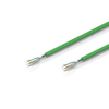ZB9060-Rxxx | Industrial Ethernet cable, S/FTP, PUR, 4 x 2 x AWG26, fixed installation, Cat.7, green - Image