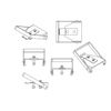 Manual Release Bracket – Locking Side no Cable Clamp - 919G1 - Anderson Power Products